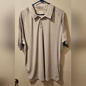 Oakley Regular Fit Gray Men's Short Sleeve Polo Shirt Size 2XL